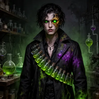 Dark Gothic Cursed Alchemist