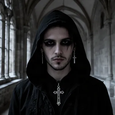 Dark Gothic Monk