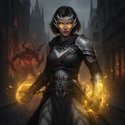 Dark Gothic Priestess Hunter