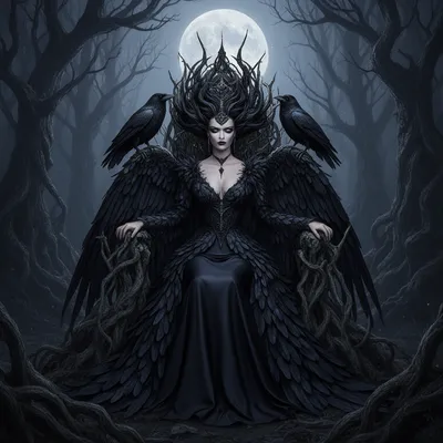 Dark Gothic Raven Queen