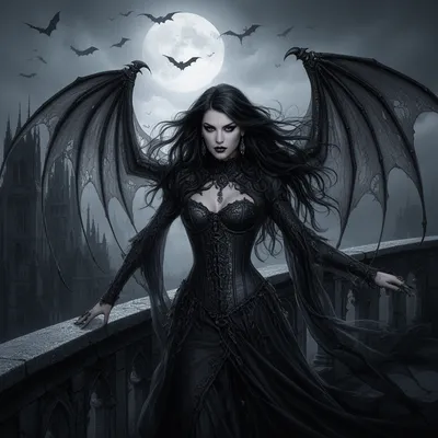 Gothic Bat Lady