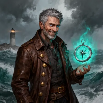 Grizzled Sea Captain Fantasy Avatar