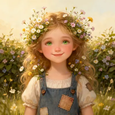 Wildflower Fairy Tale Girl