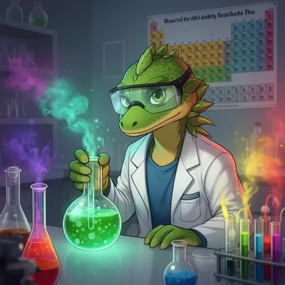 Nerdy Gecko Scientist
