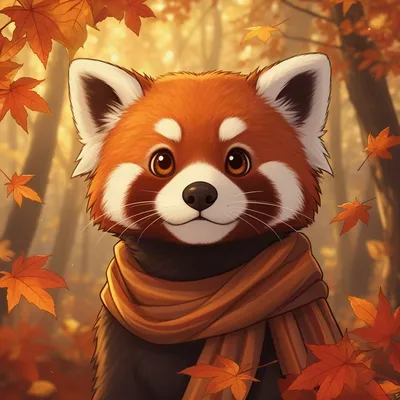 Autumn Red Panda Furry Avatar