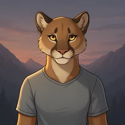 Confident Puma Furry Avatar