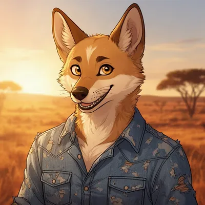 Desert Dingo Furry Avatar