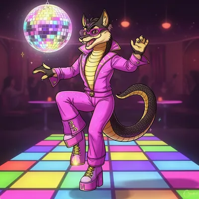 Disco Cobra Furry Avatar