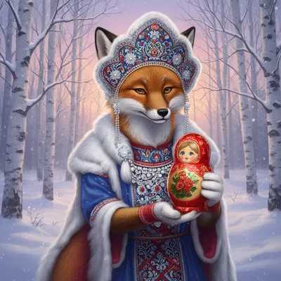 Elegant Snow Fox Avatar