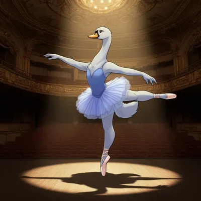 Elegant Swan Ballerina