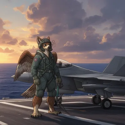 Falcon Pilot Furry Avatar