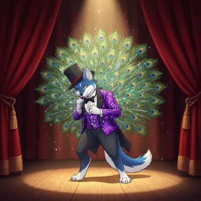 Flashy Peacock Showman