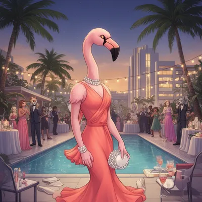 Glamorous Flamingo