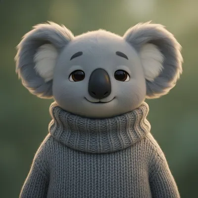 Sleepy Koala Furry Avatar