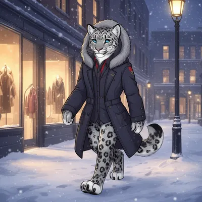 Stylish Snow Leopard