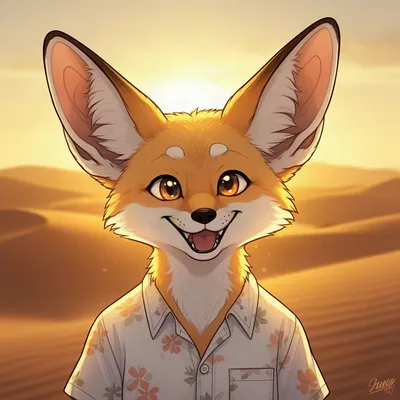 Sunny Fennec Fox Avatar