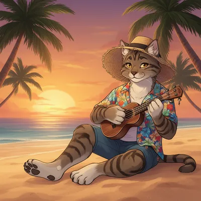Chill Beach Cat
