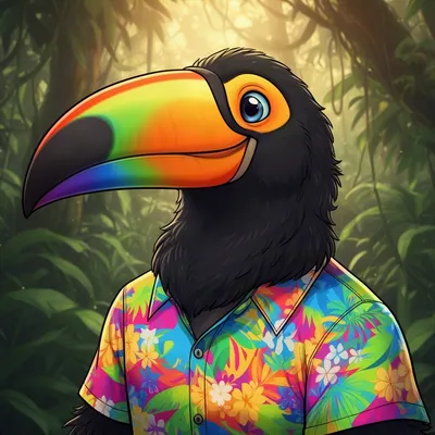 Tropical Toucan Furry Avatar