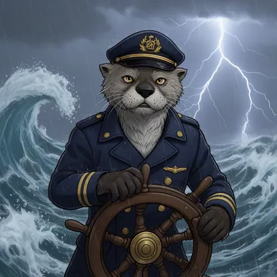 Weathered Sea Otter Captain