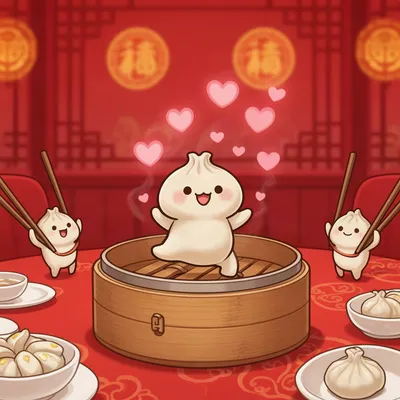 Dancing Dumpling Kawaii Avatar