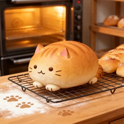 Kawaii Bread Cat Loaf Avatar