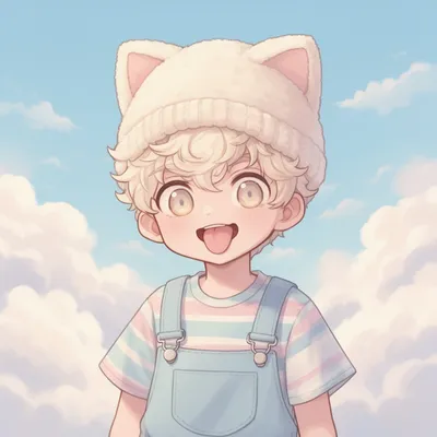 Kawaii Playful Cat Boy