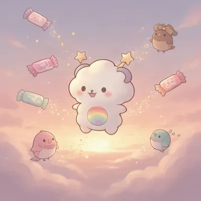 Kawaii Cloud Bear Avatar