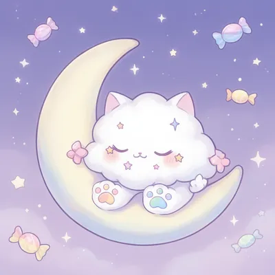 Kawaii Cloud Kitten Avatar