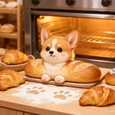 Corgi Bread Loaf