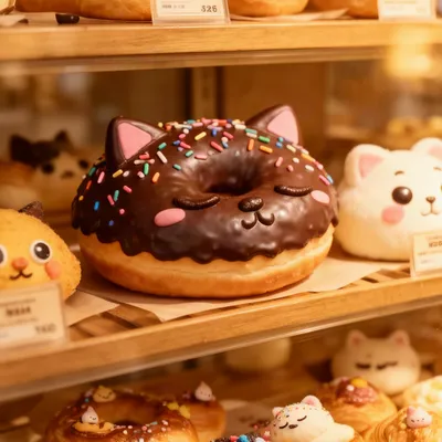Kawaii Donut Cat Avatar