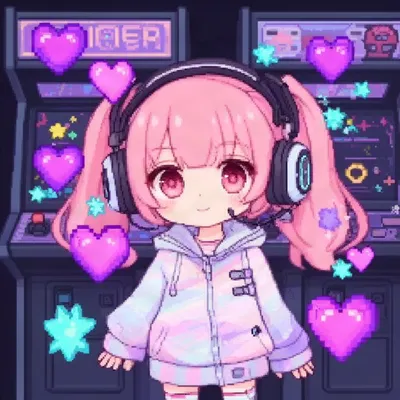 Kawaii Gaming Girl Avatar