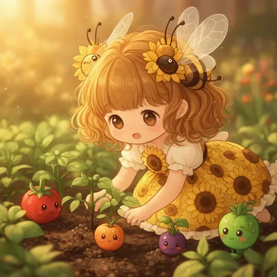 Kawaii Garden Girl Avatar