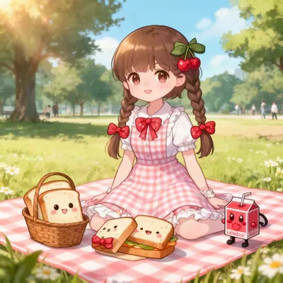 Kawaii Picnic Girl