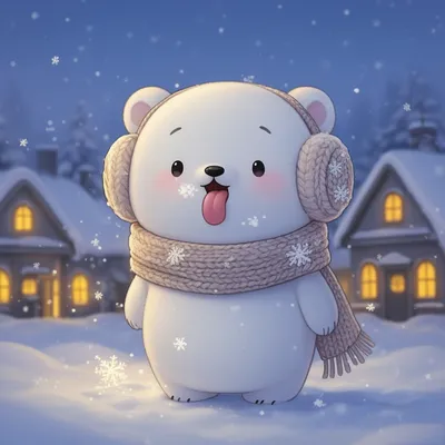 Kawaii Polar Bear Cub