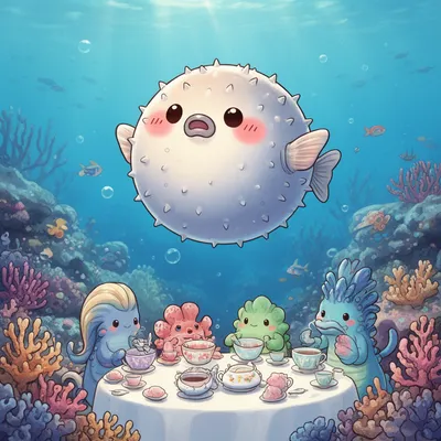 Kawaii Puffer Fish Avatar