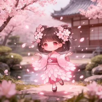 Sakura Spirit Kawaii Avatar