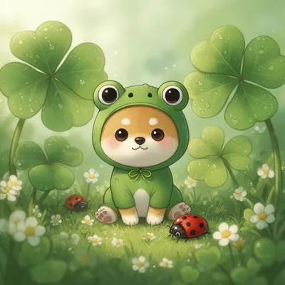 Kawaii Shiba Inu Frog Avatar