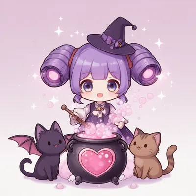 Kawaii Witch Girl Avatar