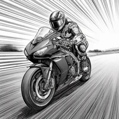Manga Motorcycle Racer