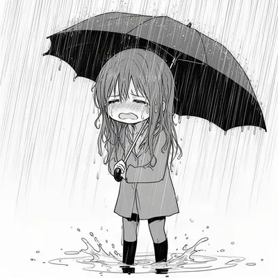 Rainy Manga Girl
