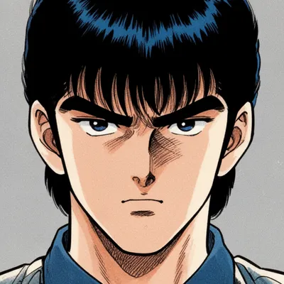 Retro 1980s Manga Portrait