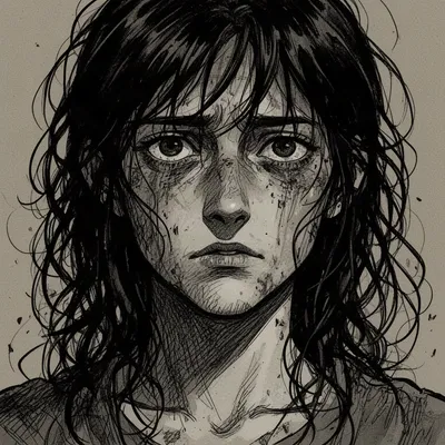 Weary Manga Woman