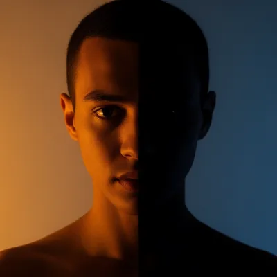 Chiaroscuro Split Light Portrait