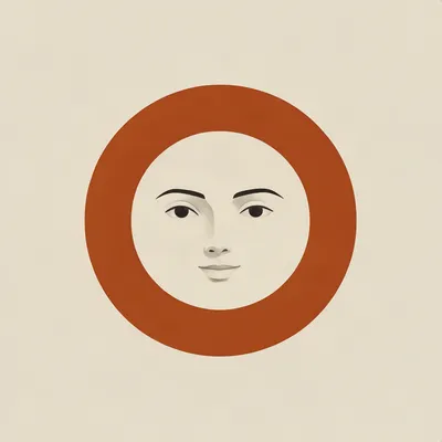 Minimalist Burnt Orange Avatar