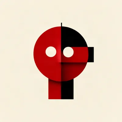 Minimalist Constructivist Portrait