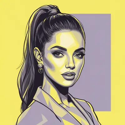 Elegant Lavender Ponytail