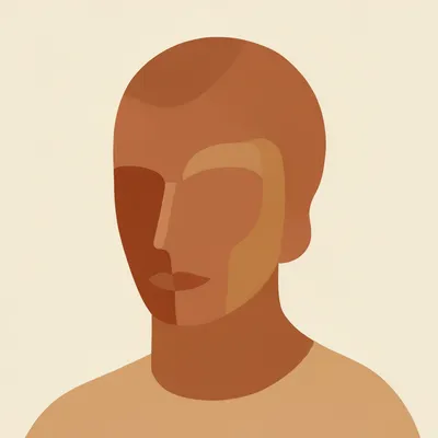 Minimalist Earth Tones Portrait
