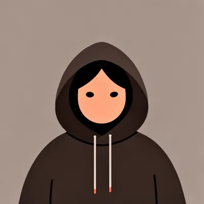 Minimalist Hoodie Portrait