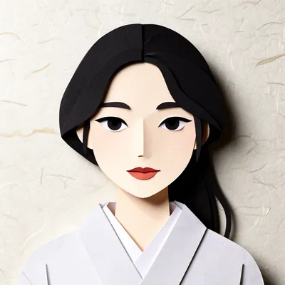 Zen Paper Portrait