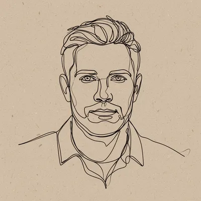 Minimal Line Portrait